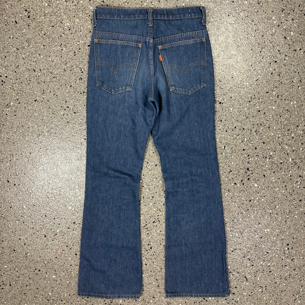 Vintage 1970s Levi's Orange Tab Flare Leg Denim Jeans